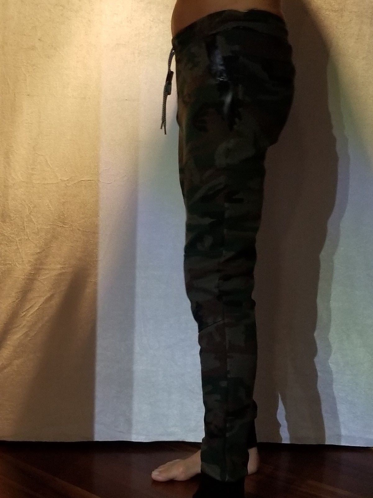 MEN'S TECH FLEECE CAMO PANTS/Sweat pants/ GREY/GREEN BROWN CAMO SIZE L gallery