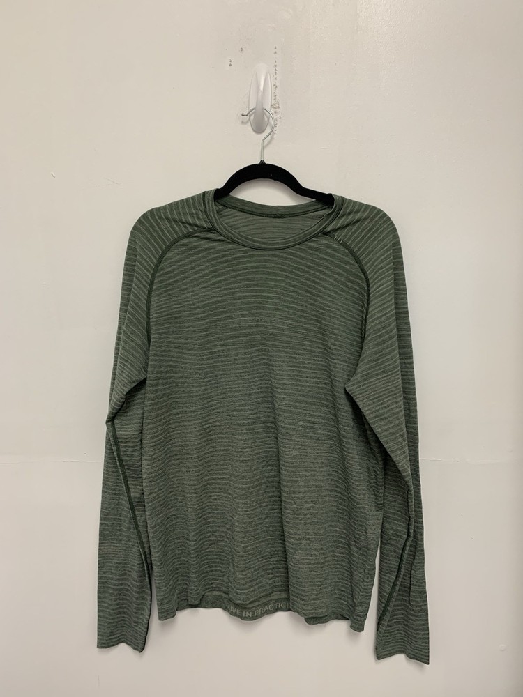 Lululemon Men’s L METAL VENT TECH LONG SLEEVE 2.0 Wave Fade Rosemary Green