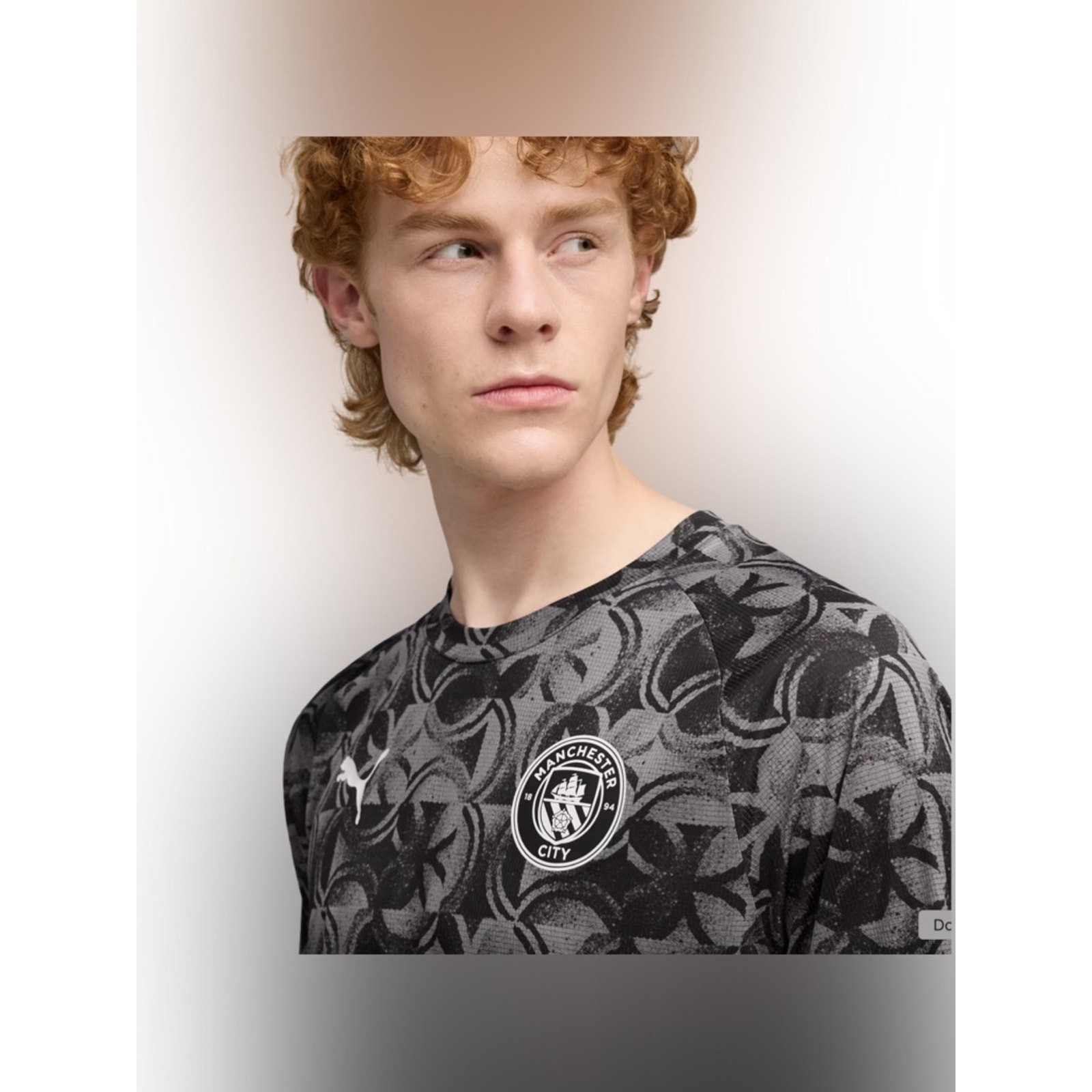 🆕 Manchester City 25/26 Pre-Match Jersey ⚽️ Gray Graphic | Men’s M | NWT gallery