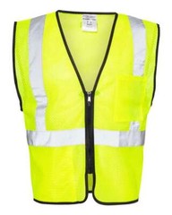 Kishigo 1537-1538 Double-Pocket Zippered Economy Class 2 Vest