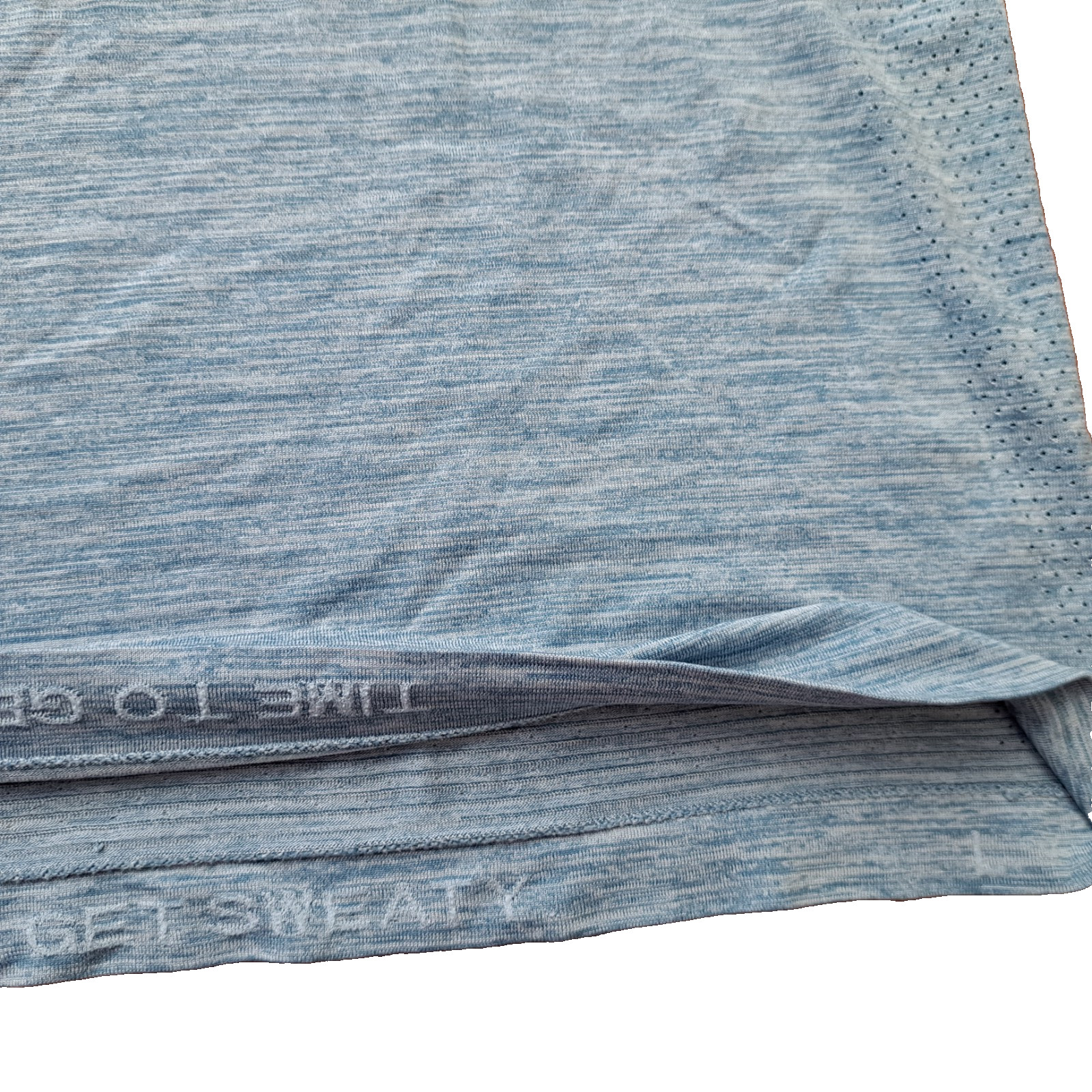 Men's Size Large Lululemon Metal Vent Tech Shortsleeve Tee Heathered Blue gallery