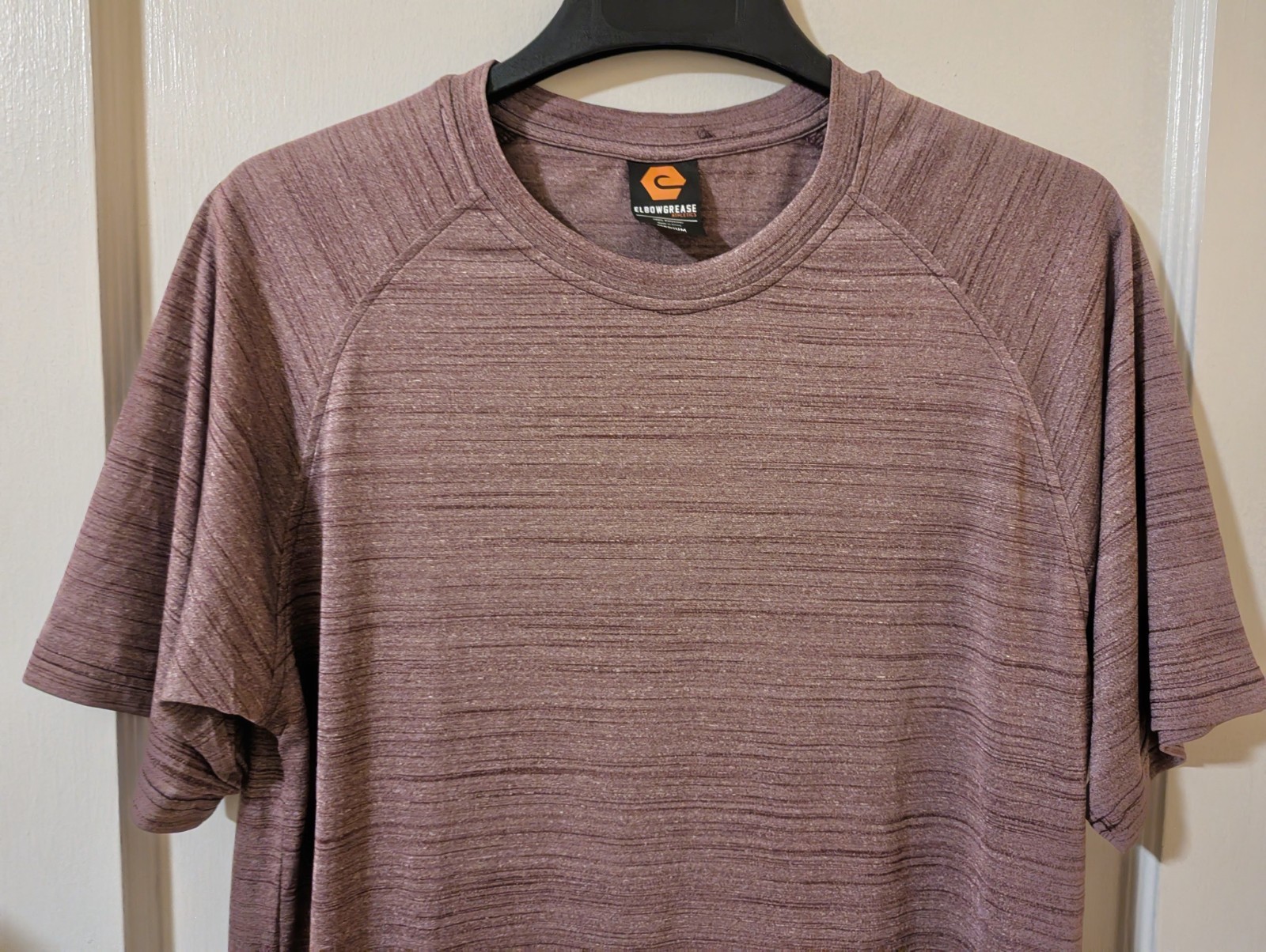 Elbowgrease Athletics Performance Maroon/Burgundy Heather T-Shirt Men's Medium gallery