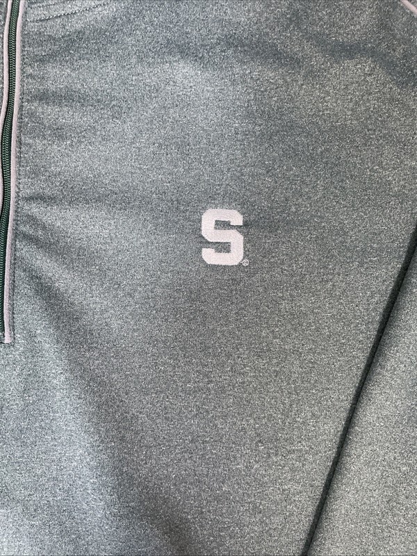 Johnnie-O 1/4 Zip Prep Formance Pullover Men’s Size XL embroidered MSU gallery