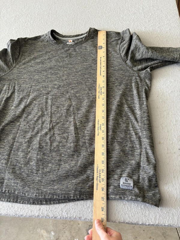 Rugged Elements Shirt Mens 2XL Gray Long Sleeve Lightweight Performance Crewneck gallery