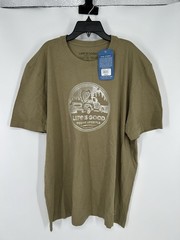Life Is Good Boston MA Massachusetts Short Sleeve Crusher Tee T Shirt Mens XL