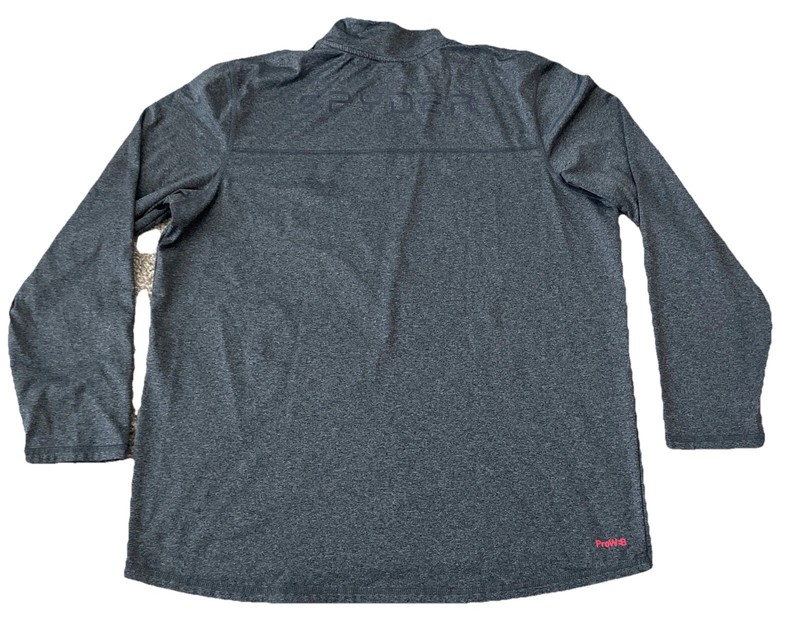 Spyder Active 1/4 Zip Long Sleeve Pullover ProWB Gray Mens Large gallery