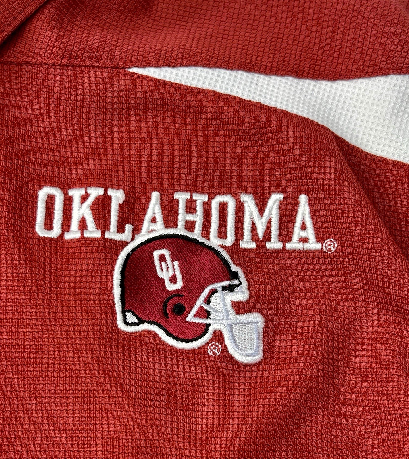 Nike Authentic Team Oklahoma Univ Sooners Dri-fit Mens Large Polo Shirt gallery