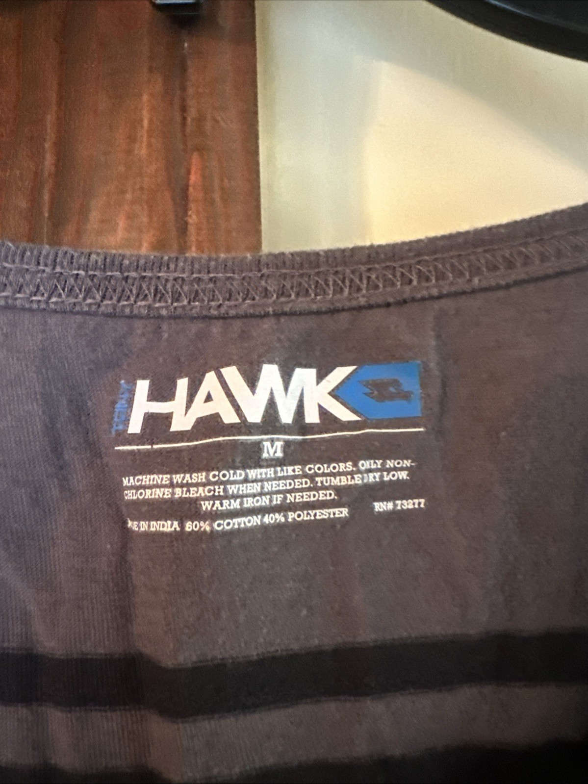 Tony Hawk Men’s Medium Tank Top Black Gray Blue Stripes gallery