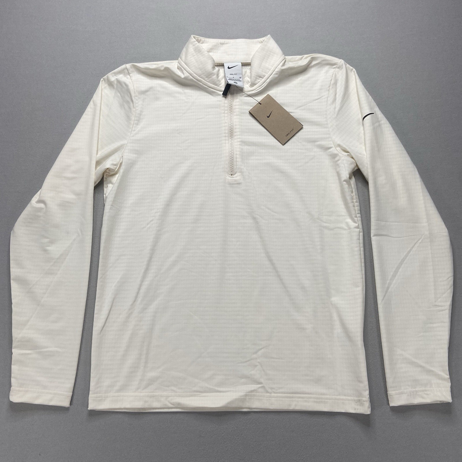 FD5837-110 Nike Dri-Fit Victory 1/2 Zip Golf Jacket Pullover Off White Size S gallery