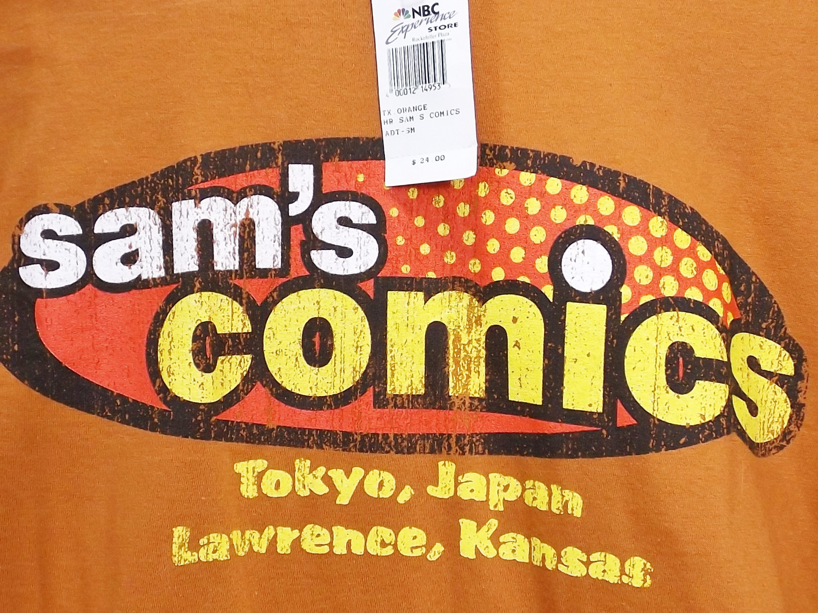 Hanes NBC Experience Store Sam's Comics T-Shirt Men's Size Small gallery