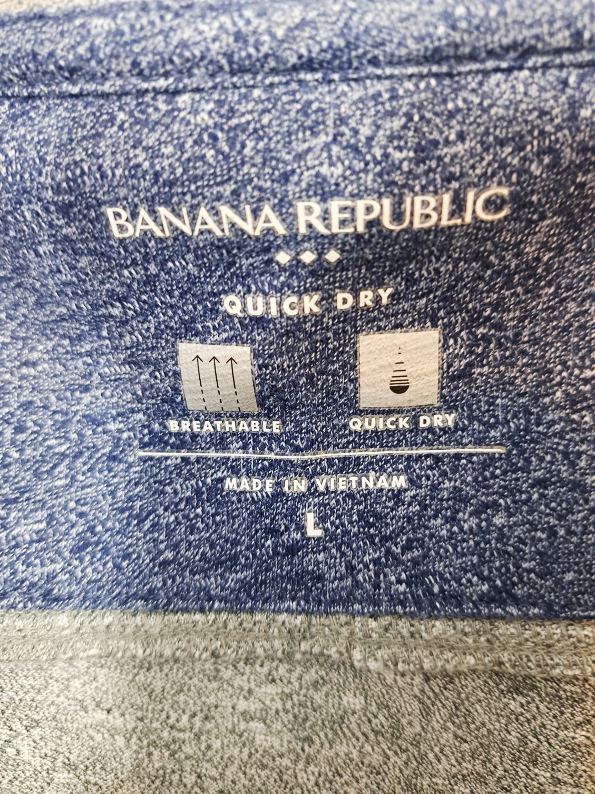 Banana Republic Men's Gray 1/4 Zip Athletic Shirt Large Quick Dry gallery