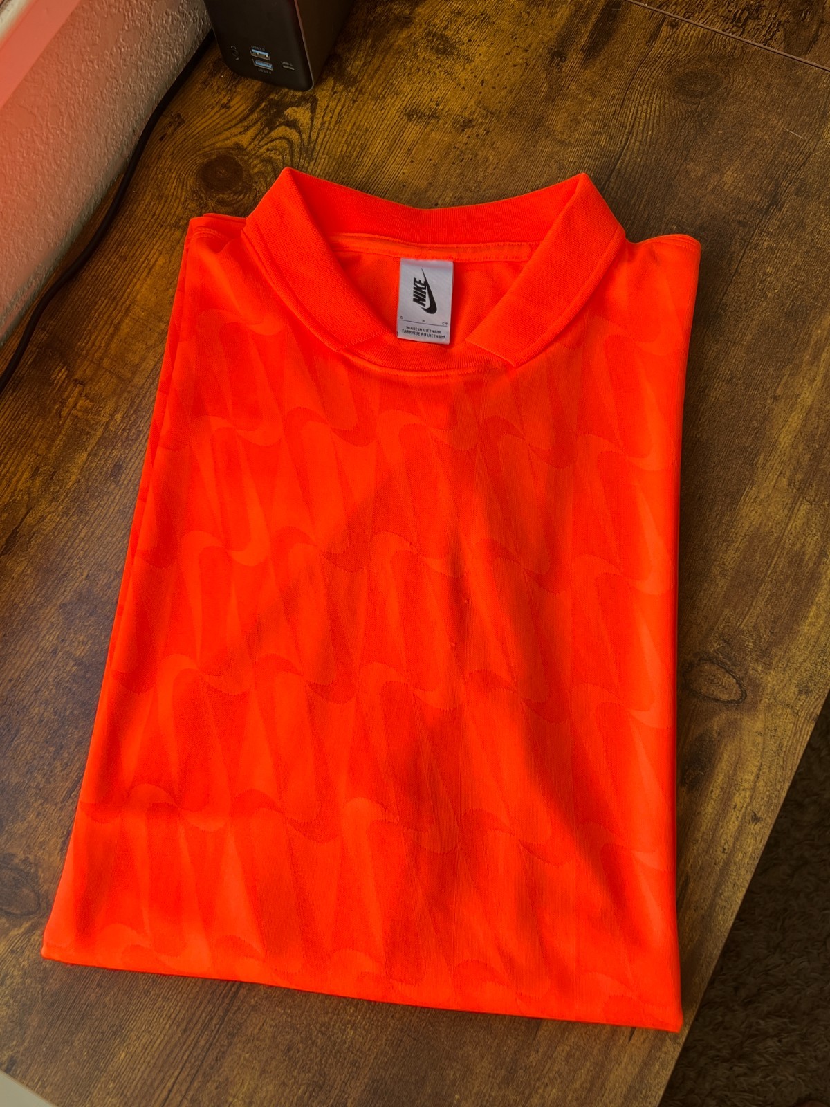 Nike Soccer Goalie Sports & Research Lab Long Sleeve Orange Shirt - Size S gallery