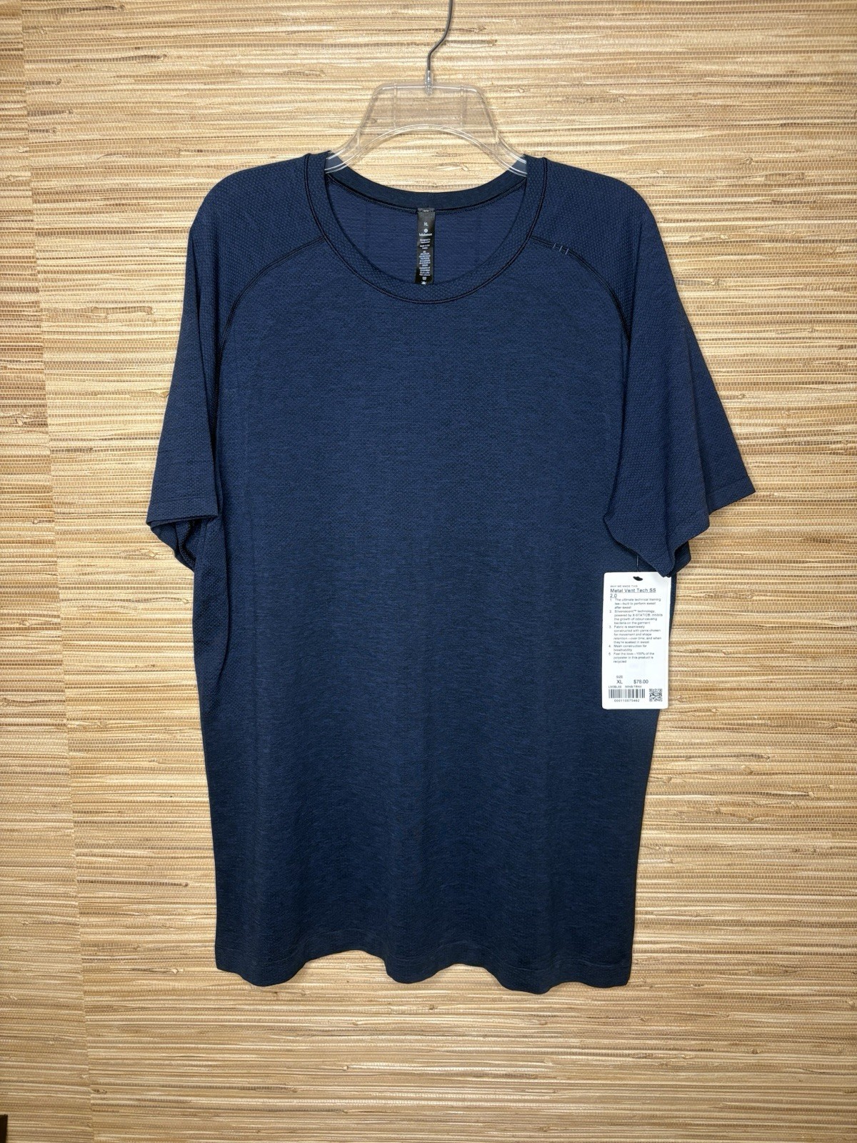NWT Lululemon Men’s Metal Vent Tech SS 2.0 Shirt Navy Blue Sz XL gallery