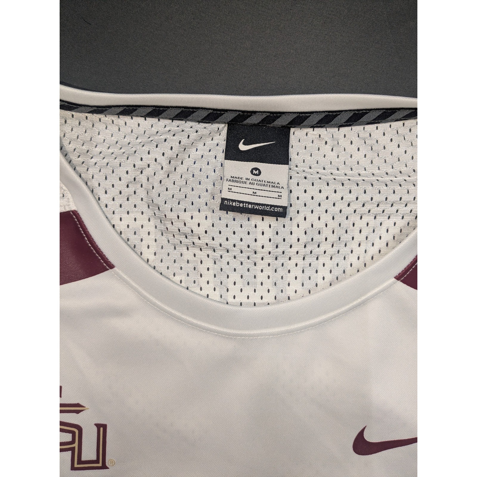 Nike FSU Seminoles Sleeveless Jersey Mens Medium White Florida State NOLES 0 gallery