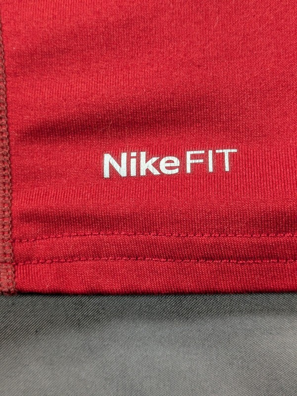 Nike Pro Shirt Men 2XL Red Long Sleeve Swoosh Mock Neck Thermal NikeFIT Training gallery