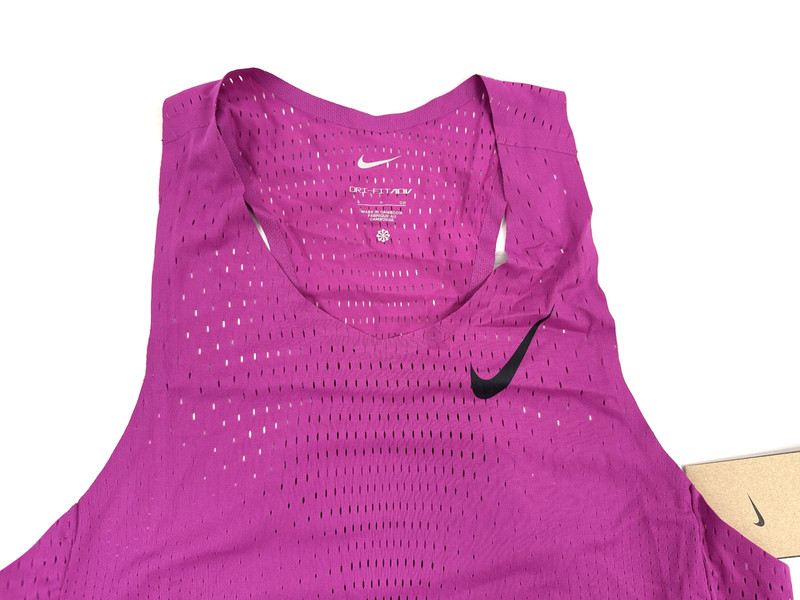 Nike Dri-Fit Aeroswift Running Singlet Tank Top Purple Men`s Size S FN4231-518 gallery