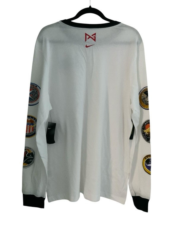 NIKE PG PAUL GEORGE SPACE NASA BASKETBALL LONG SLEEVE TOP BQ7534-100 SZ XL gallery