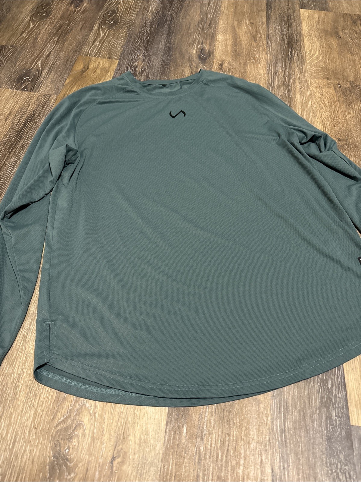 TLF Mens XL Micro Mesh Long Sleeve Shirt Green Athletic Wear gallery