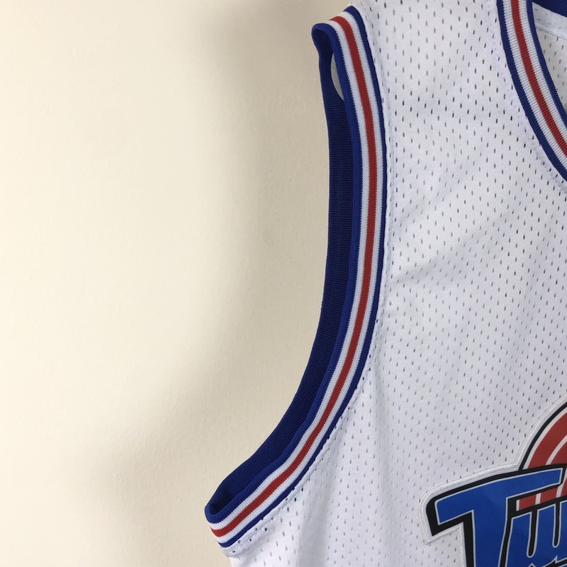 Looney Tunes Squad Space Jam #1 Bugs Basketball Jersey Size XXL White Red Blue gallery