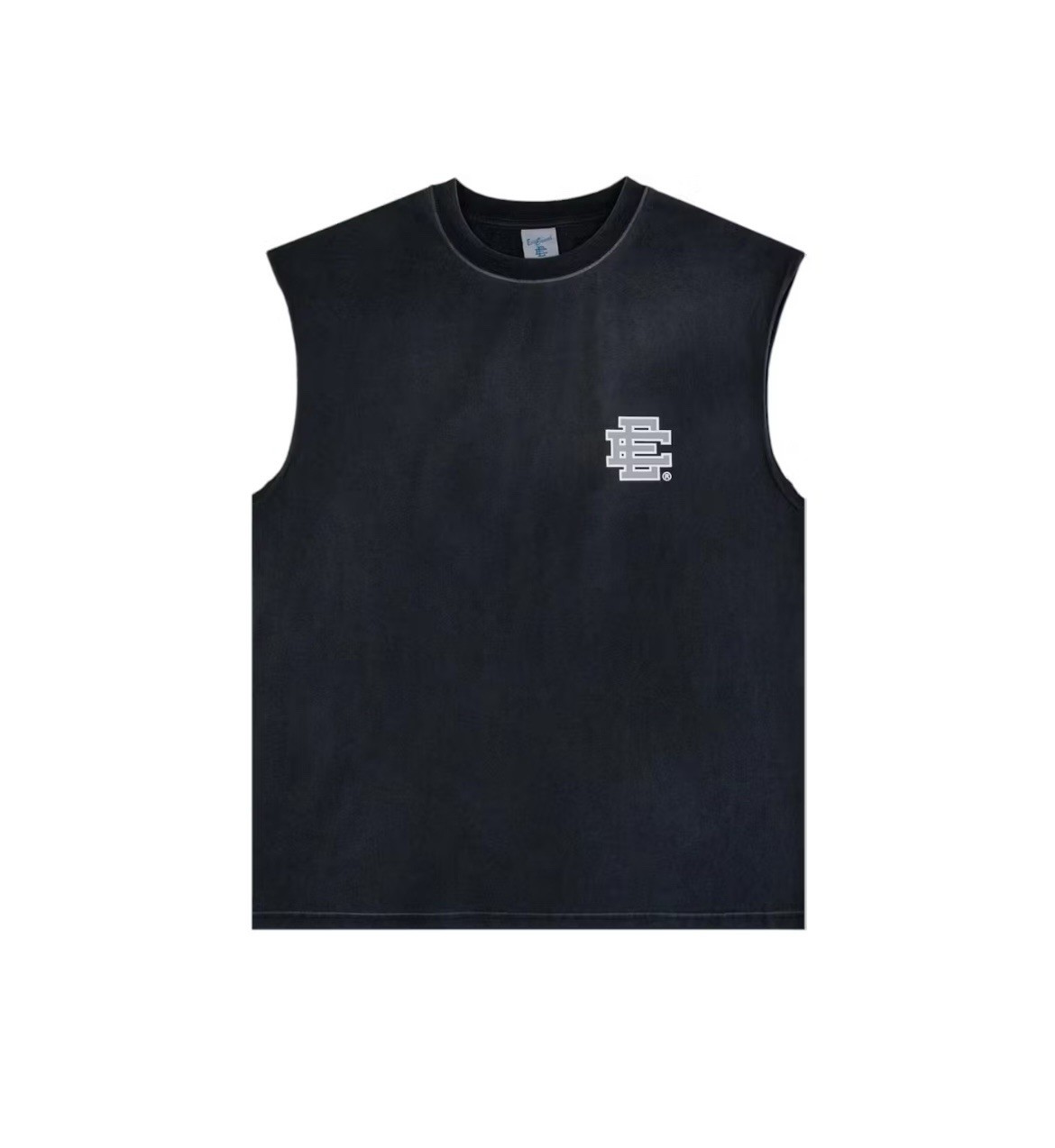 Eric Emanuel EE Basic Cutoff Tank "Washed Black/Silver" Sizes L/XL/XXL gallery