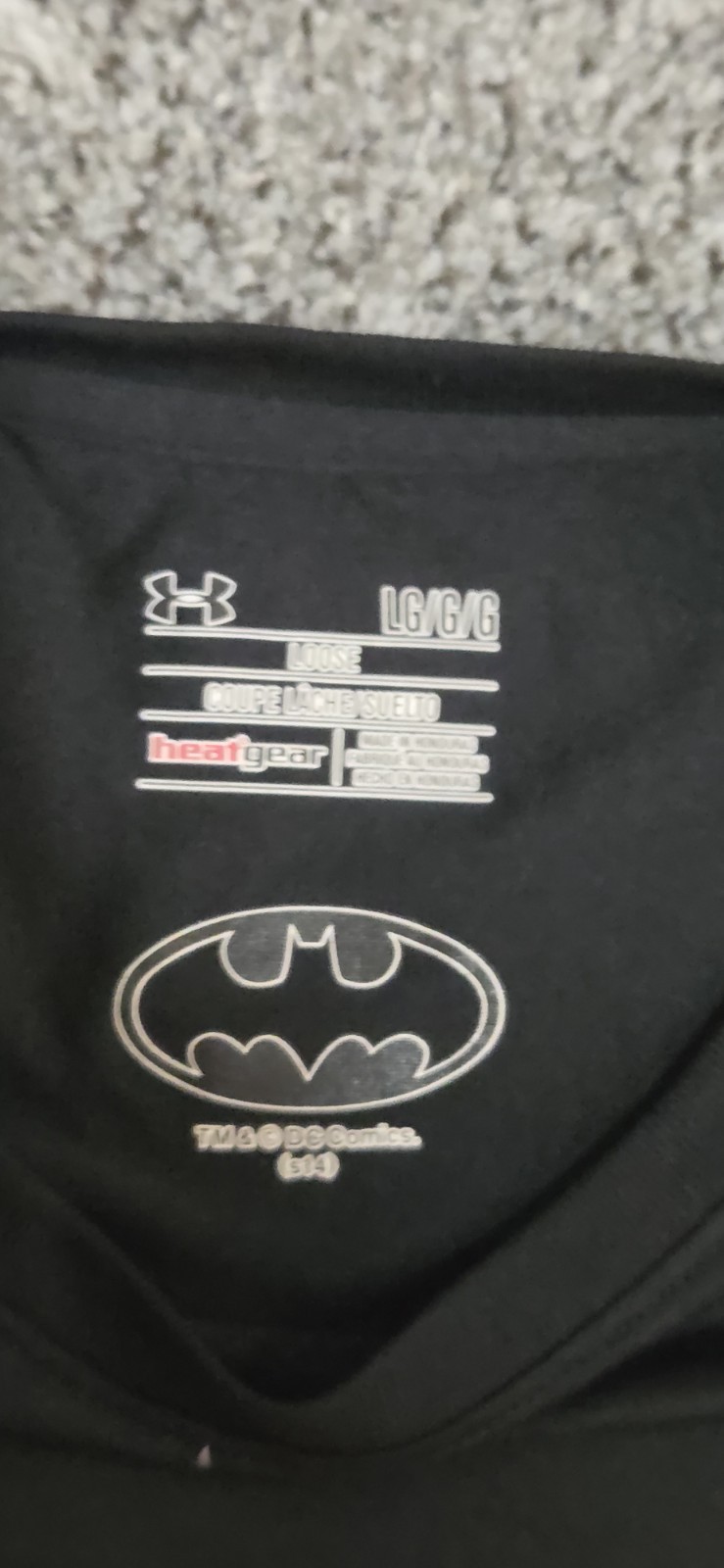 Under Armor DC Comics Batman Compression T-Shirt Mens Size M Short Sleeve Black gallery