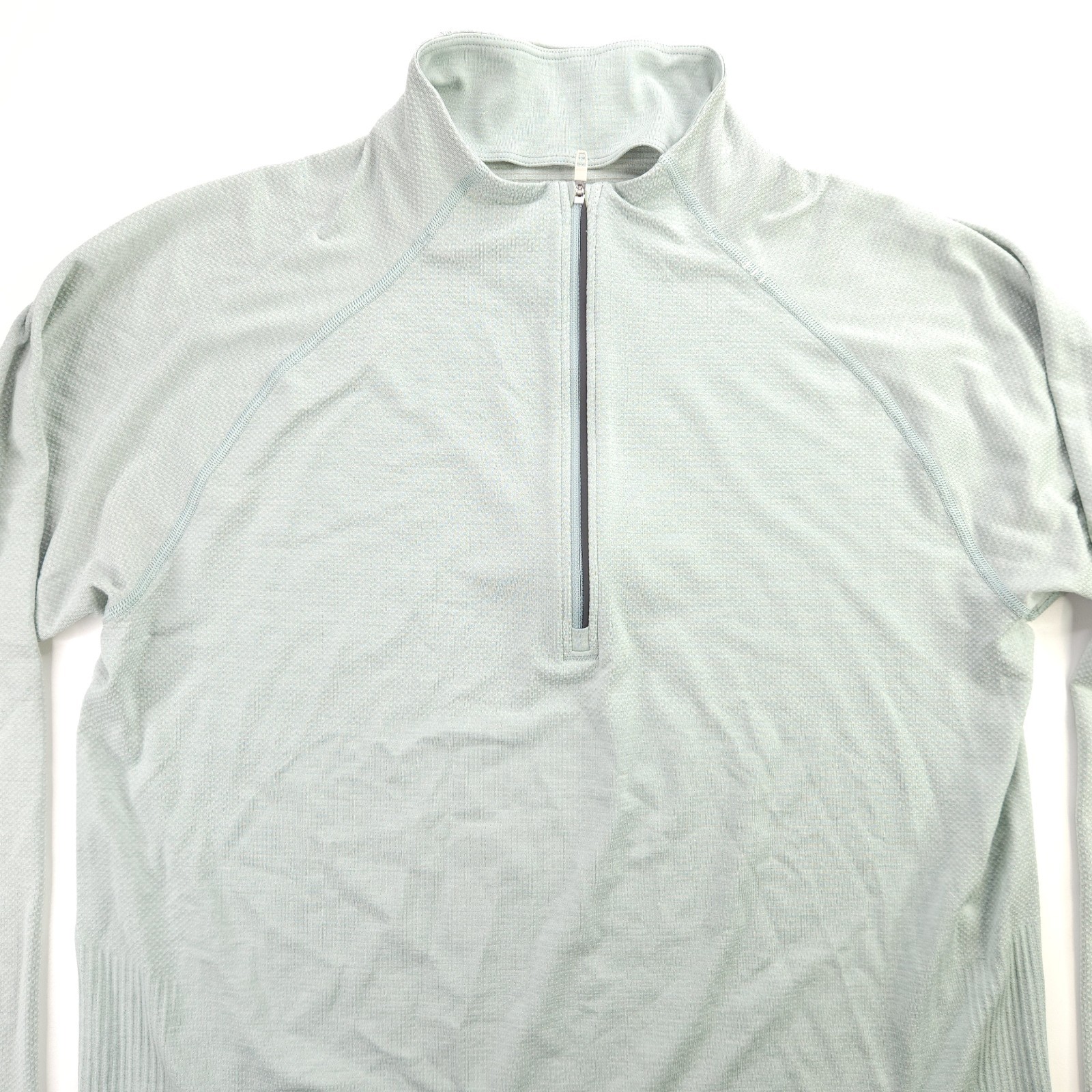 Lululemon Metal Vent Tech 1/2 Zip Performance Pullover Light Green Men's Large gallery