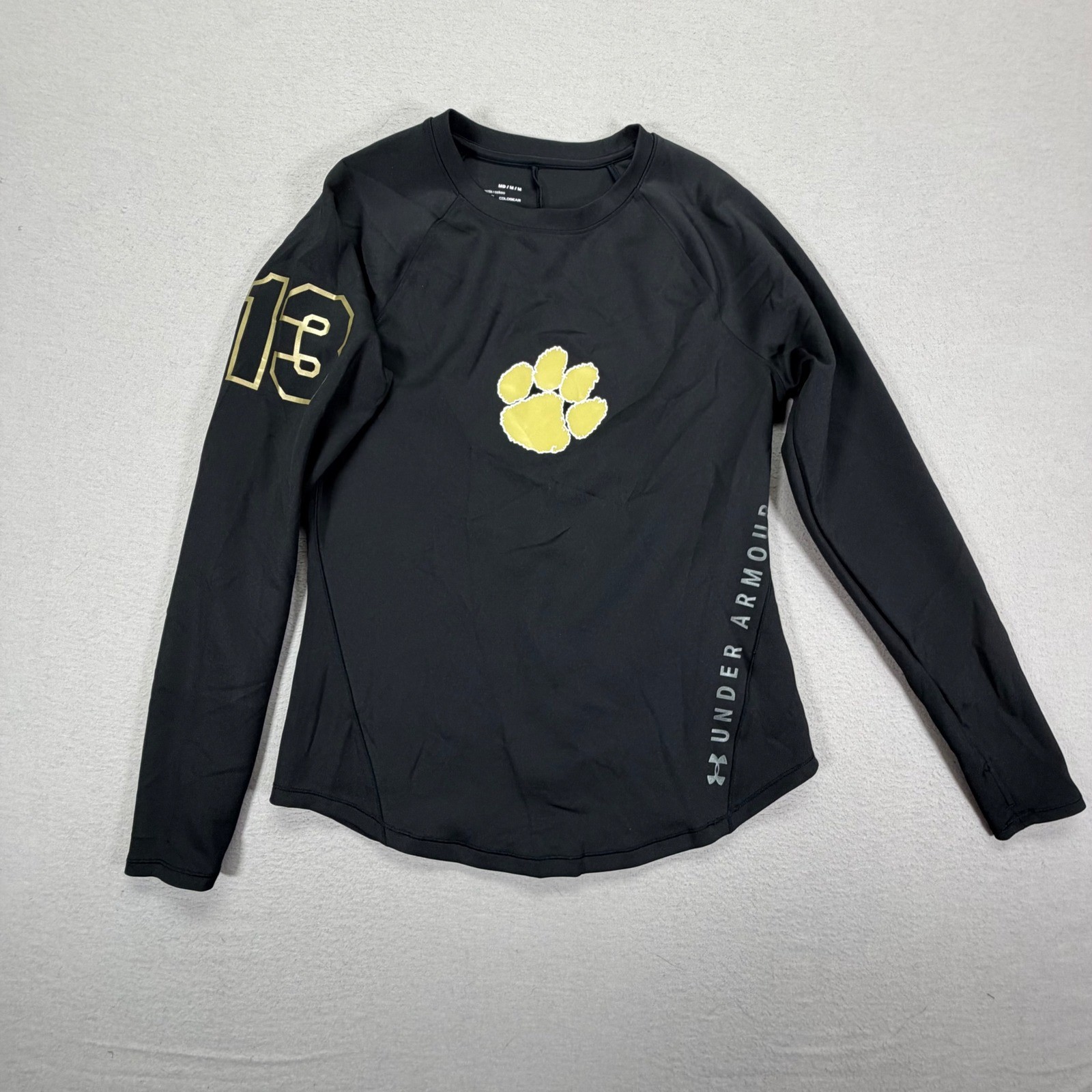 Under Armour ColdGear Shirt Mens Medium Black Excellent Long Sleeve Compression gallery