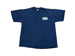 U.S. ARMY Ask Me About The National Guard T-Shirt Navy Blue Size XL 100% Cotton