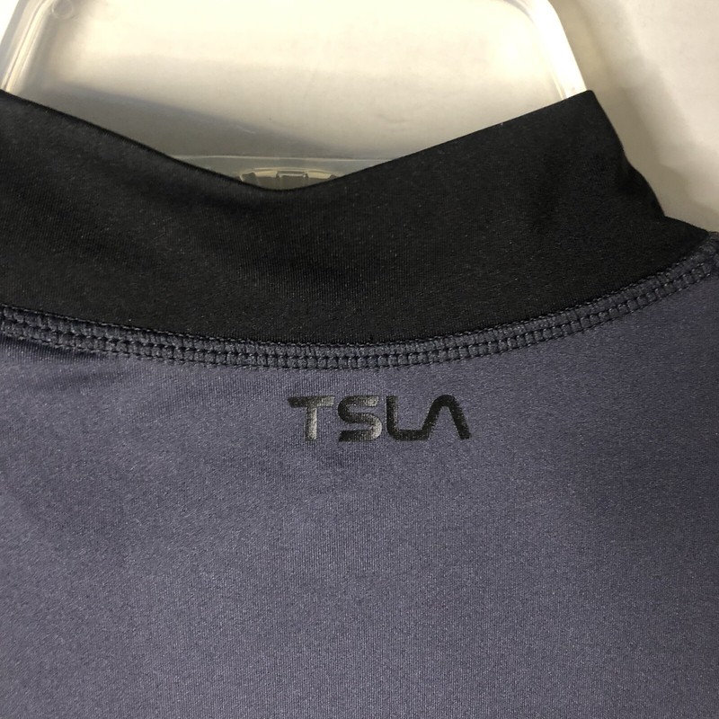 Tesla Compression Shirt Mens Size XL Black Gray Short Sleeve Casual Logo gallery