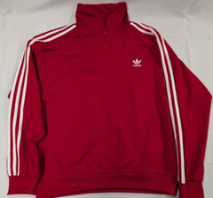 Adidas Men Track Top Jacket Originals Funnel Neck Red JN5444 Adicolor Size M