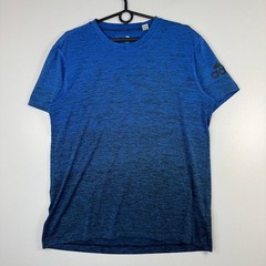 Adidas Climalite Space Dye Performance S94455 T-Shirt Blue Short Men’s M