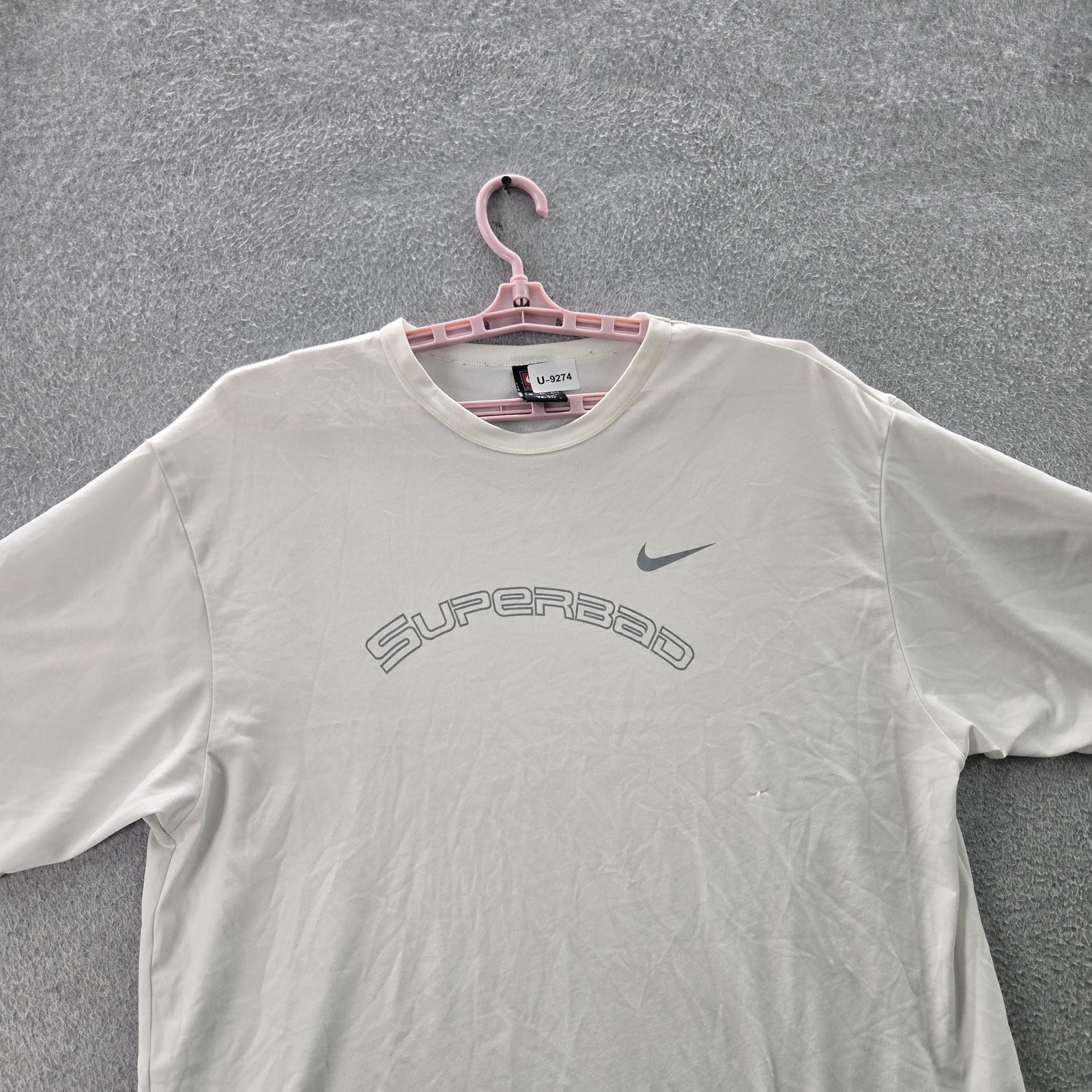 VINTAGE Nike Men Shirt XL White Kobe Bryant Black Mamba Superbad 90s Y2K READ gallery