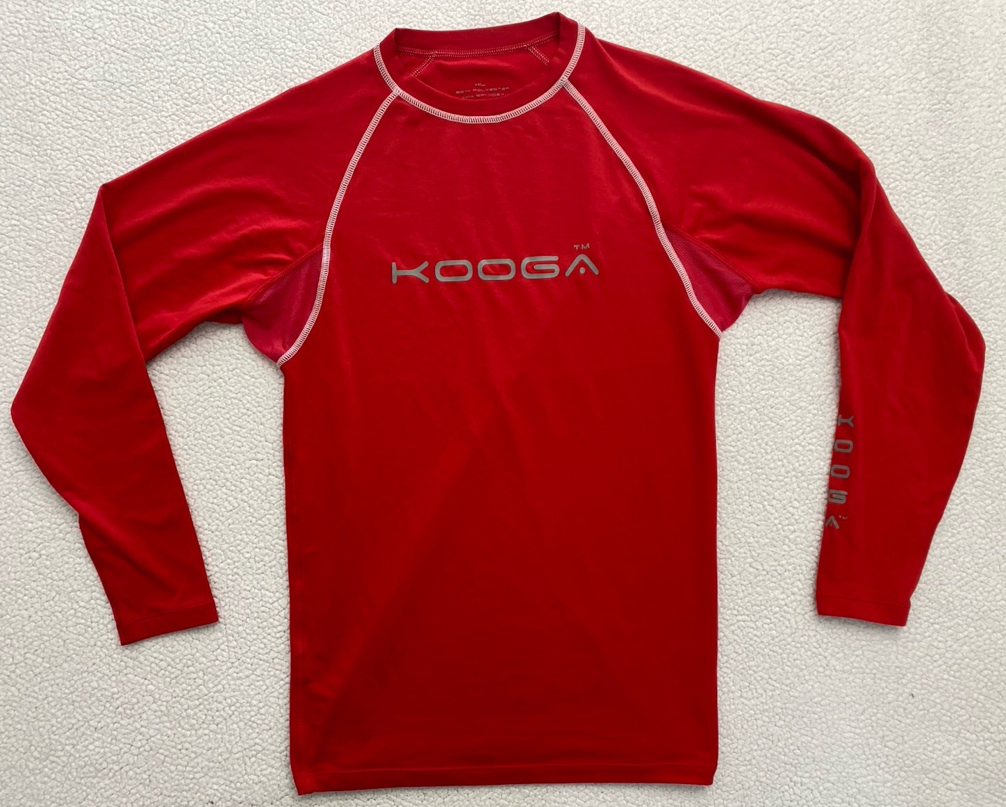 kooga rugby Base layer Compression Shirt Red Mens XL Workout Gym B27 gallery