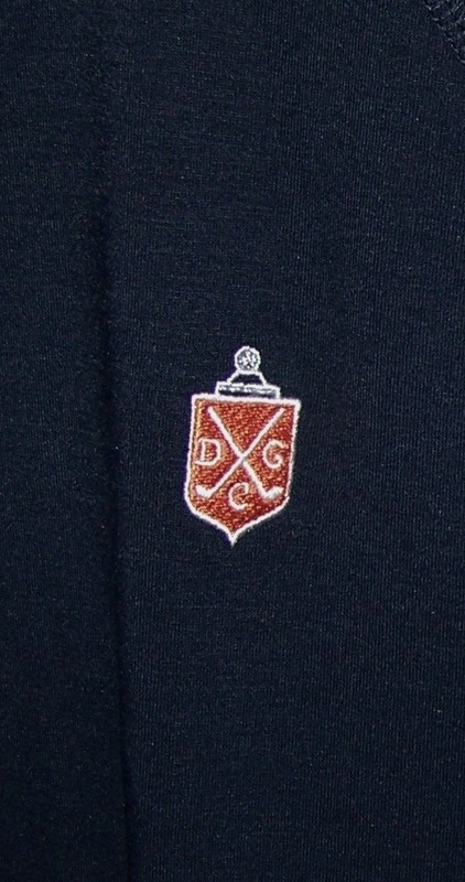 NEW $160 G/FORE Polyester Zip Pullover Sweater Shirt DEEPDALE GOLF CLUB Navy XL gallery