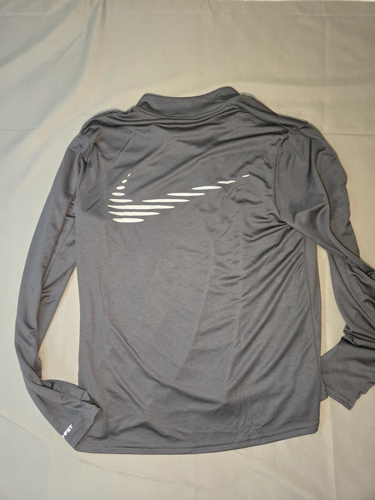 Nike Mens Dri-FIT Pacer Flash 1/2-Zip Running Top Dark Gray IB3772-070 Large NWT gallery