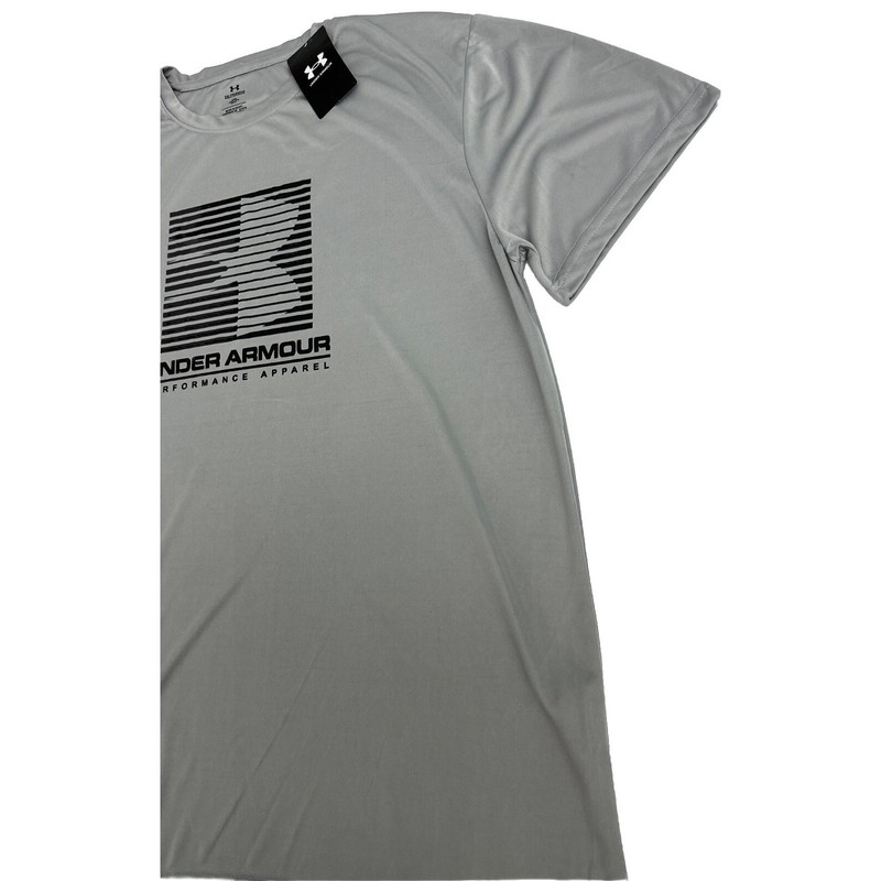 Under Armour Gray Tech Fade Tee Loose Men's T-Shirt Short Sleeve Size XXL gallery
