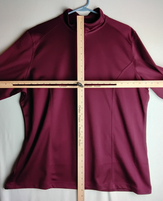 Tri-Mountain Performance Quarter Zip Maroon Burgundy 2XL Womans sweatshirt gallery