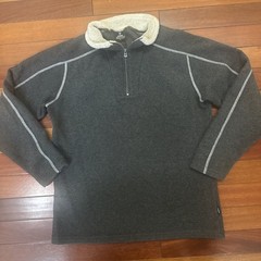 Kuhl Mens 1/4 Zip Pullover Alfpaca Gray Long Sleeve Sz Large 108846