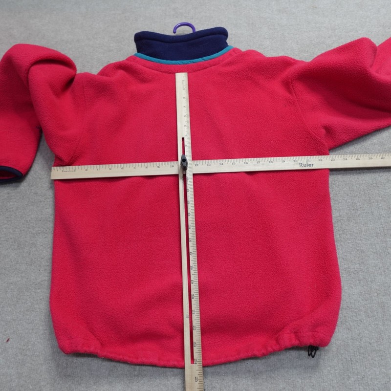 Vintage The North Face Sweater Medium Pink V-Neck 1/4 Zip USA Made 1990 Dicky gallery