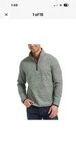 Avalanche Men’s XL Outdoor Supply Company Quarter Zip Top Pullover Grey Hiking