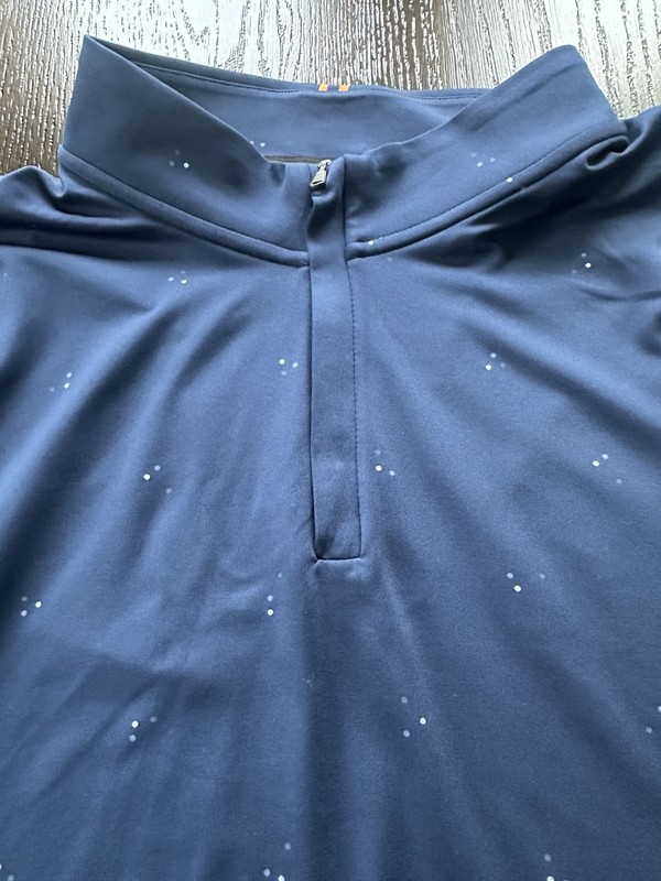 Men’s UNDER ARMOUR GOLF 1/4 Zip Pullover | Size XXL | Navy/Gray/ Orange gallery