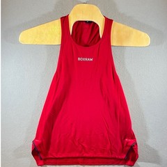 659 | BOXRAW Red Stringer Racerback Gym Tank Mens XS Muscle Bodybuilding