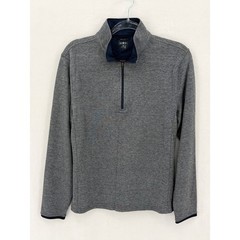J Crew Shirt Mens Medium Gray Performance Half Zip Pullover Coolmax UPF Preppy
