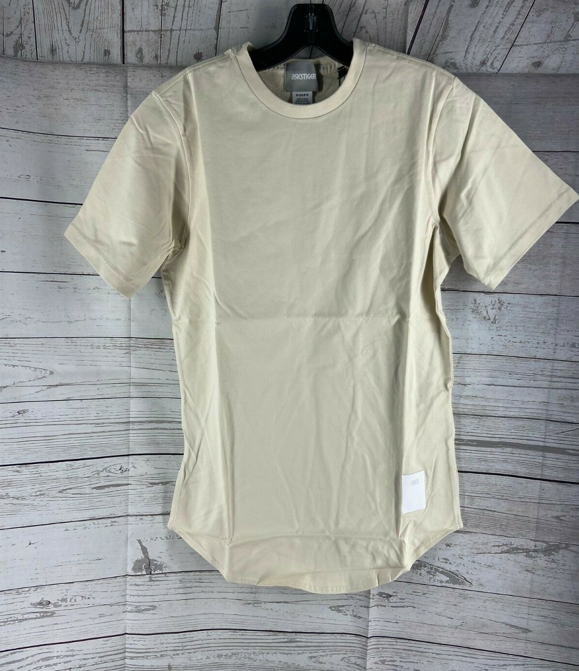 ASICS Tiger Off White Beige OP Short Sleeve Premium T-Shirt Size S gallery