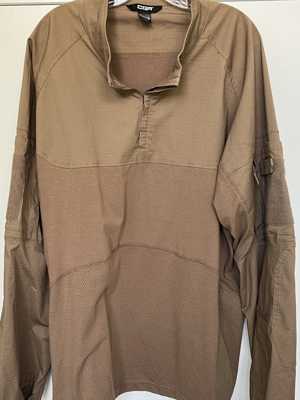 CQR Combat Shirt Mens 3XL Multicam BDU Tactical Military Army Quarter Zip gallery