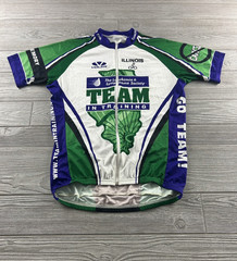 Volera Team In Training Cycling Jersey Mens Size Large Green/Purple/White