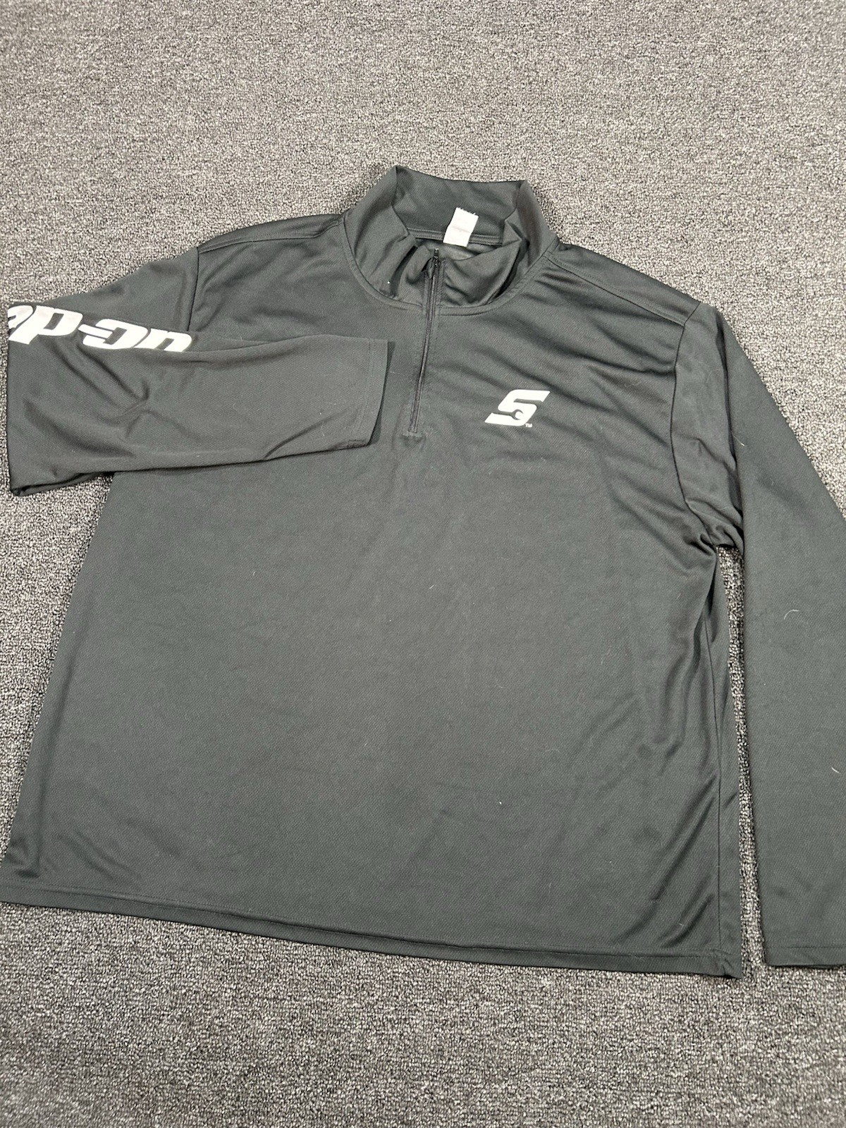 Snap-On Tools Quarter-Zip Performance Pullover Shirt Black Size XL Long Sleeve gallery
