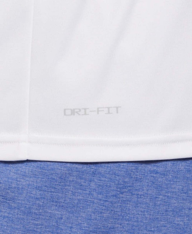 Nike Swim Men's Plus Size Solid Short-Sleeve Rash guard Extended White gallery