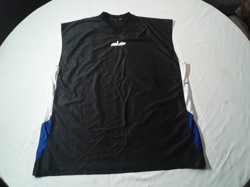 VINTAGE And 1 And1 Basketball Jersey 2XL Black Blue 90s Y2K Streetball gallery