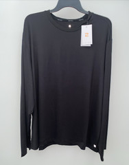 ZELOS Black Crew Neck Men’s 2XL Activewear Long Sleeve Shirt